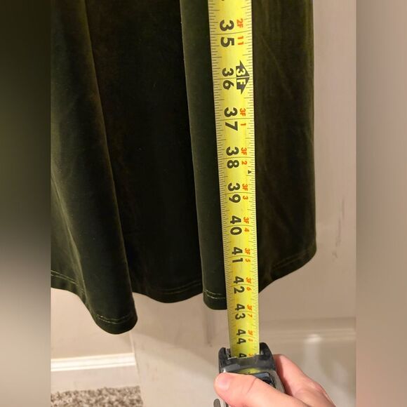 Revelry “Olive - 612” Velvet Bridesmaid Dress - Picture 8 of 8